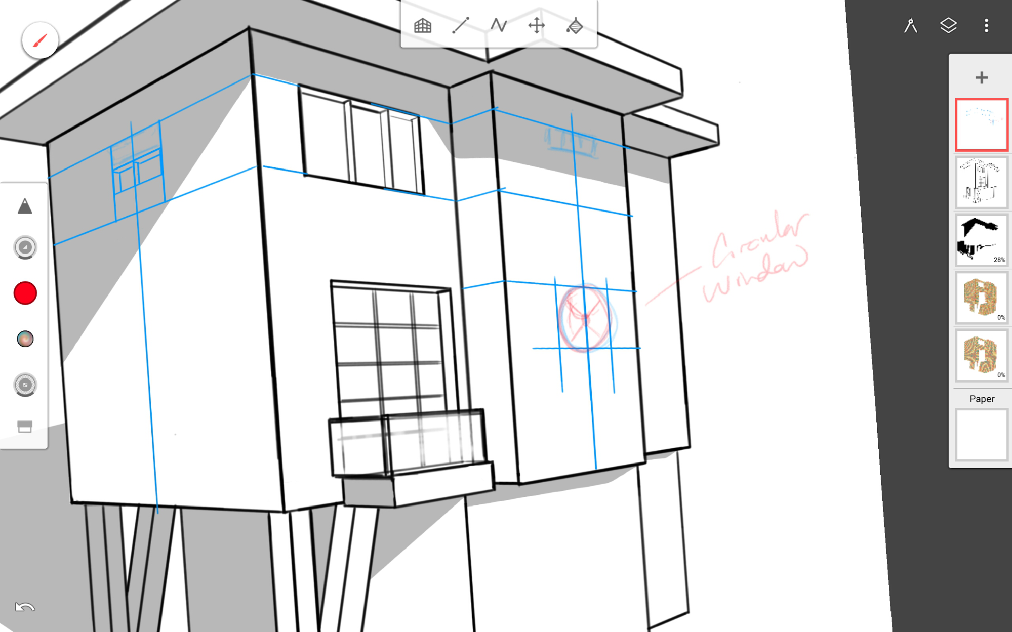 Infinite Painter - Drawing a Building